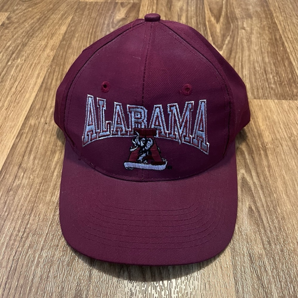 Vintage‎ 90s Alabama Crimson Tide Hat Cap Maroon Snapback